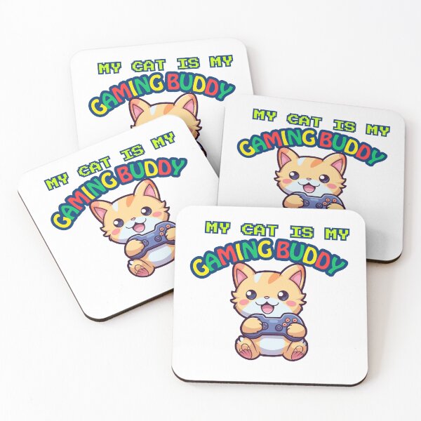 Item preview, My cat is my gaming buddy designed and sold by NellieBearApparel.