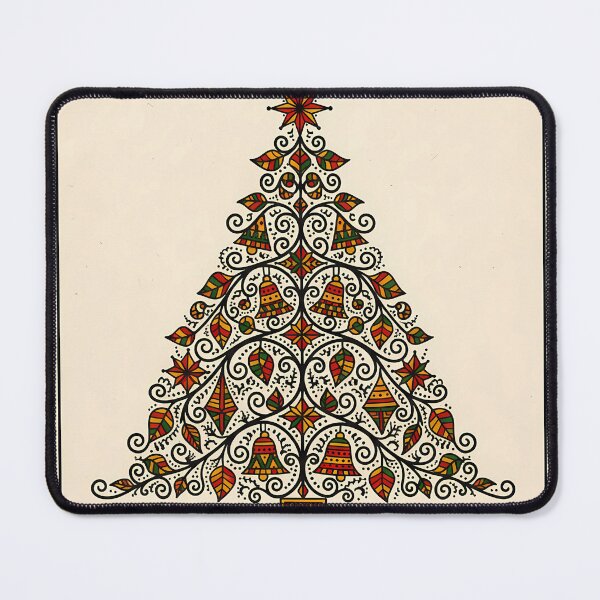 Item preview, “Madhubani-Inspired Festive Christmas Tree” designed and sold by digisetumedia.