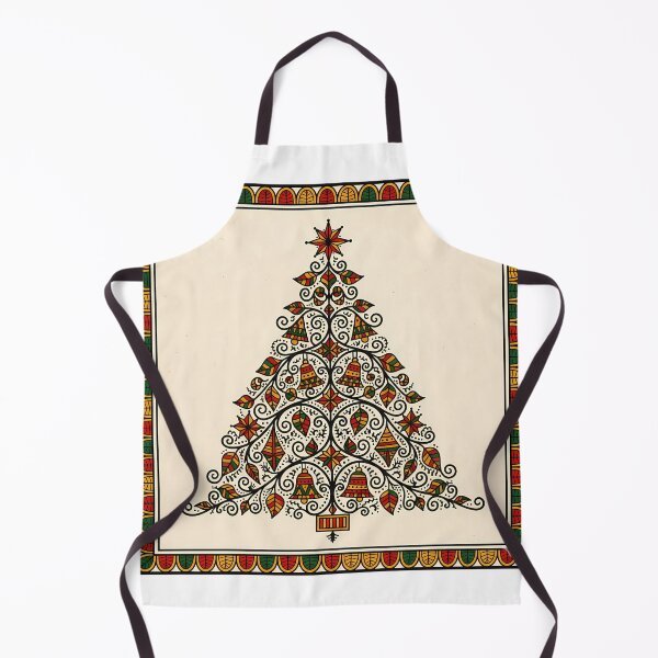 Item preview, “Madhubani-Inspired Festive Christmas Tree” designed and sold by digisetumedia.