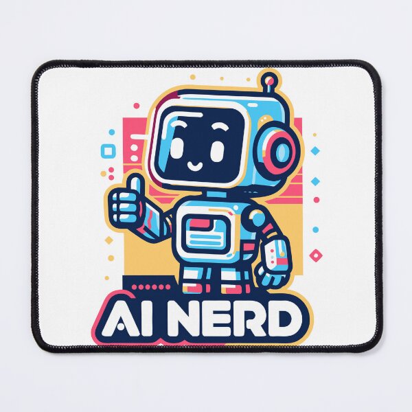 Item preview, AI Nerd Retro Bot designed and sold by ArtEmotionsImages.