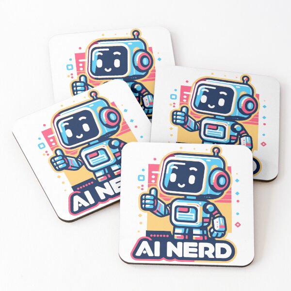 Item preview, AI Nerd Retro Bot designed and sold by ArtEmotionsImages.