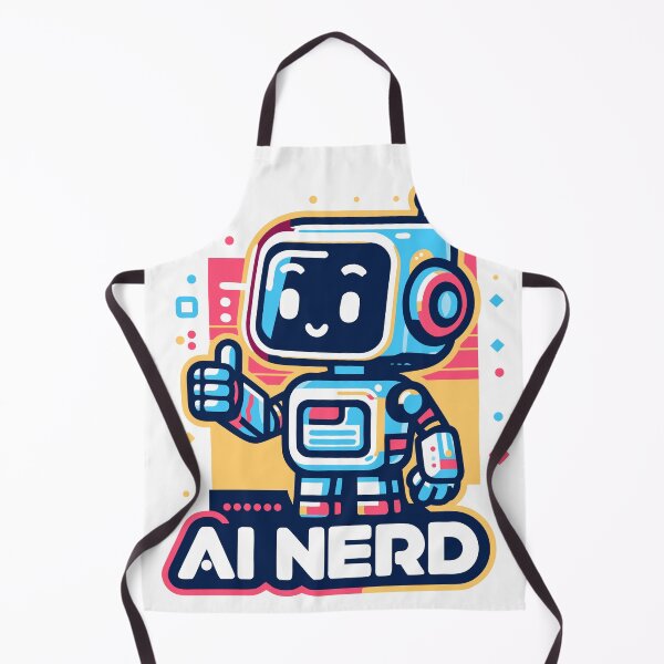 Item preview, AI Nerd Retro Bot designed and sold by ArtEmotionsImages.