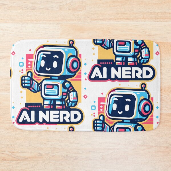 Item preview, AI Nerd Retro Bot designed and sold by ArtEmotionsImages.