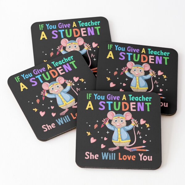 Item preview, Cute Mouse Teacher Love School Quote designed and sold by Nocturnal-Vines.