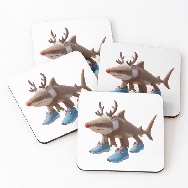 Item preview, Reindeer Shark in Sneakers-Absurd Christmas 3D Heroes: The Brainrot & Sneaker Collection designed and sold by Krasnovaovaova.