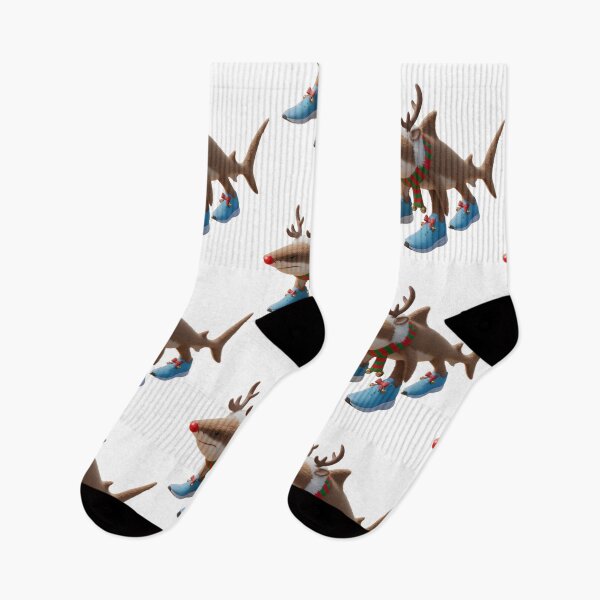 Item preview, Reindeer Shark in Sneakers-Absurd Christmas 3D Heroes: The Brainrot & Sneaker Collection designed and sold by Krasnovaovaova.