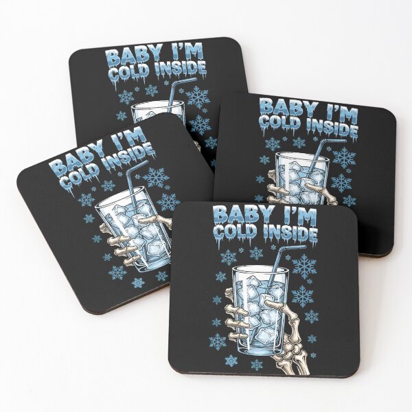 Item preview, Baby I'm Cold Inside Iced Coffee Heart Skeleton Christmas designed and sold by BakeryDozen.