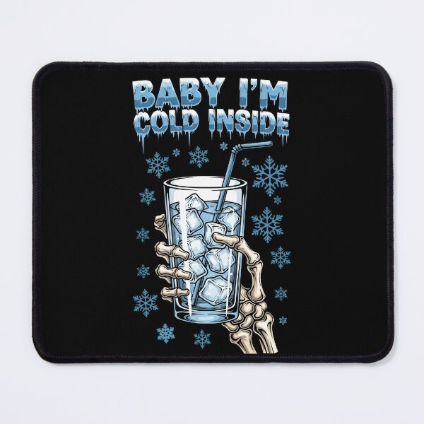Item preview, Baby I'm Cold Inside Iced Coffee Heart Skeleton Christmas designed and sold by BakeryDozen.