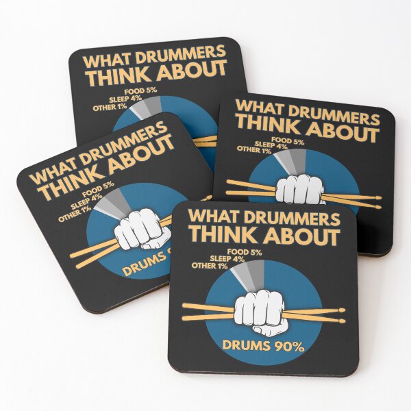 Item preview, What Drummers Think About | Funny Drum Pie Chart designed and sold by PROPera-design.