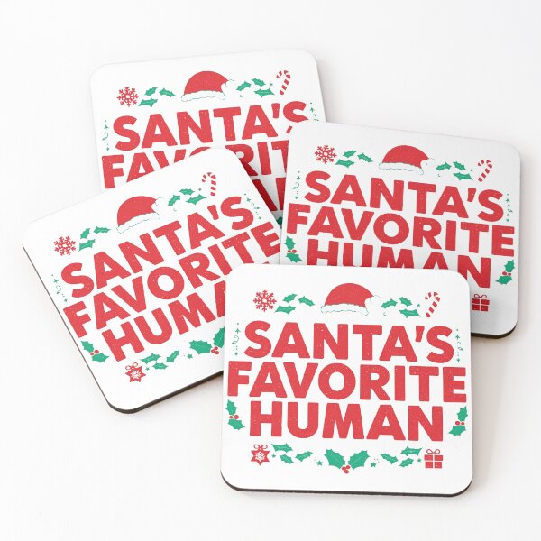 Item preview, SANTA’S FAVORITE HUMAN – Cute Funny Christmas T-Shirt Design designed and sold by Graphic Therapist.