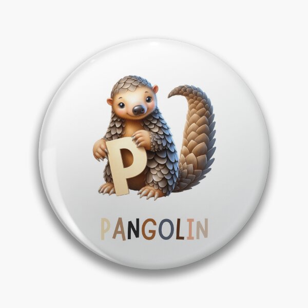 Item preview, Alphabet Animals – Letter P is for Pangolin Nursery Design designed and sold by Pet-DeLish.