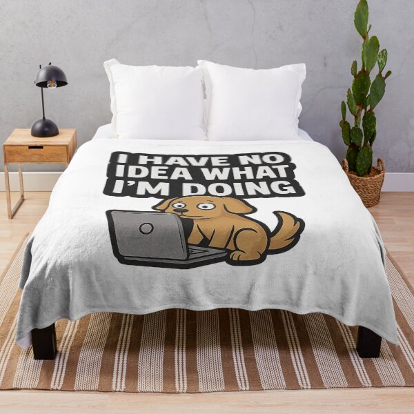 Item preview, I Have No Idea What I’m Doing – Funny Dog Laptop Meme designed and sold by MOTAS FASHION .