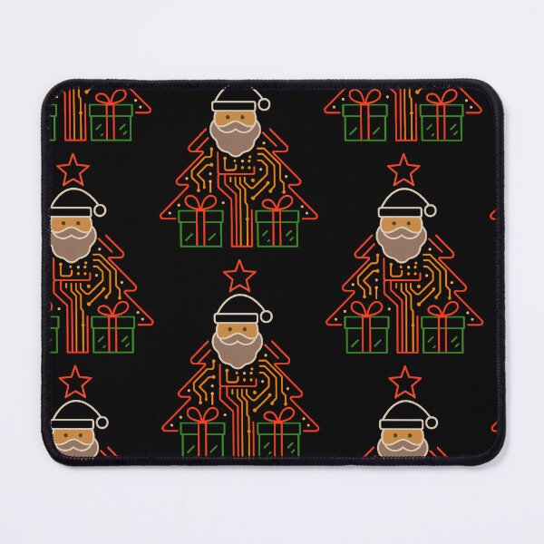 Item preview, Circuit Board Santa Christmas Tree Design designed and sold by TeeTimeTreasure.