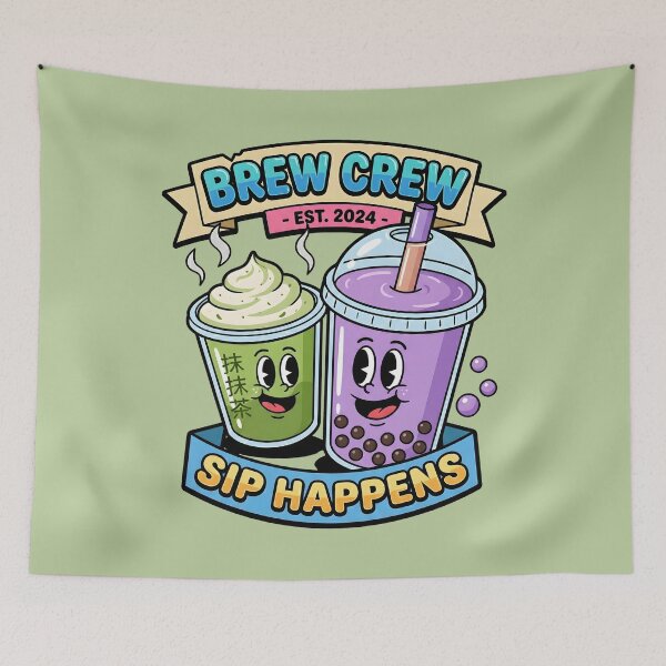 Item preview, Brew Crew: The Boba Besties designed and sold by AwesomeBeyondLimits.