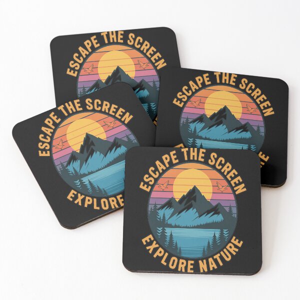 Item preview, Escape The Screens, Explore Nature Enjoy Outdoors designed and sold by brinbotty.