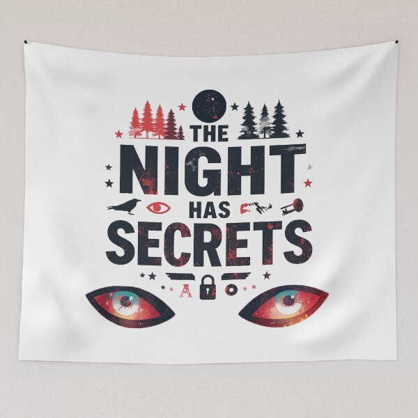 Item preview, The Night Has Secrets Dark Mystery Aesthetic Design designed and sold by Graphic Therapist.