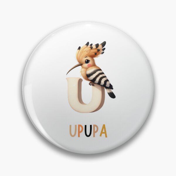 Item preview, Alphabet Animals – Letter U is for Upupa Nursery Design designed and sold by Pet-DeLish.