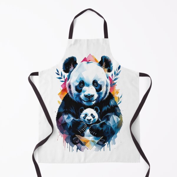 Item preview, Geometric Panda Color designed and sold by GOLDENGARDENART.