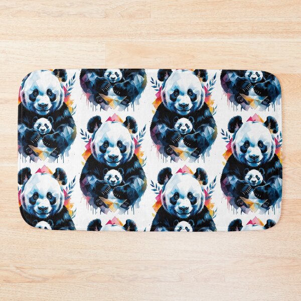 Item preview, Geometric Panda Color designed and sold by GOLDENGARDENART.