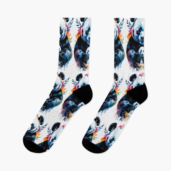 Item preview, Geometric Panda Color designed and sold by GOLDENGARDENART.