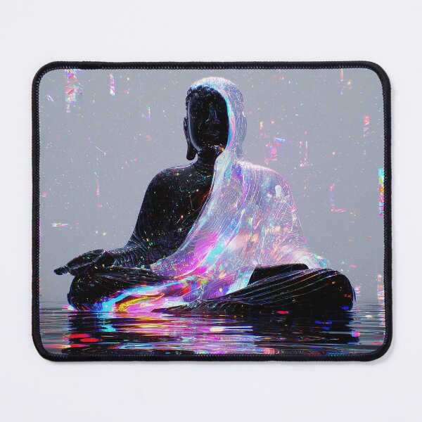 Item preview, Cosmic Glitch Buddha in Liquid Light designed and sold by t5uisiu.