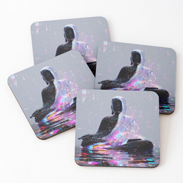 Item preview, Cosmic Glitch Buddha in Liquid Light designed and sold by t5uisiu.
