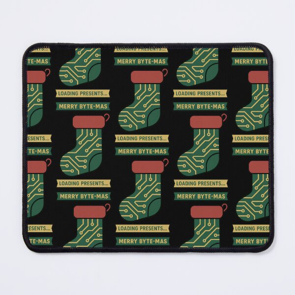 Item preview, Merry Byte-Mas Tech Stocking Design designed and sold by TeeTimeTreasure.