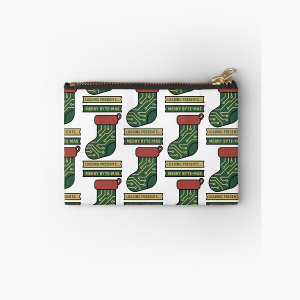 Item preview, Merry Byte-Mas Tech Stocking Design designed and sold by TeeTimeTreasure.