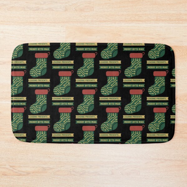 Item preview, Merry Byte-Mas Tech Stocking Design designed and sold by TeeTimeTreasure.