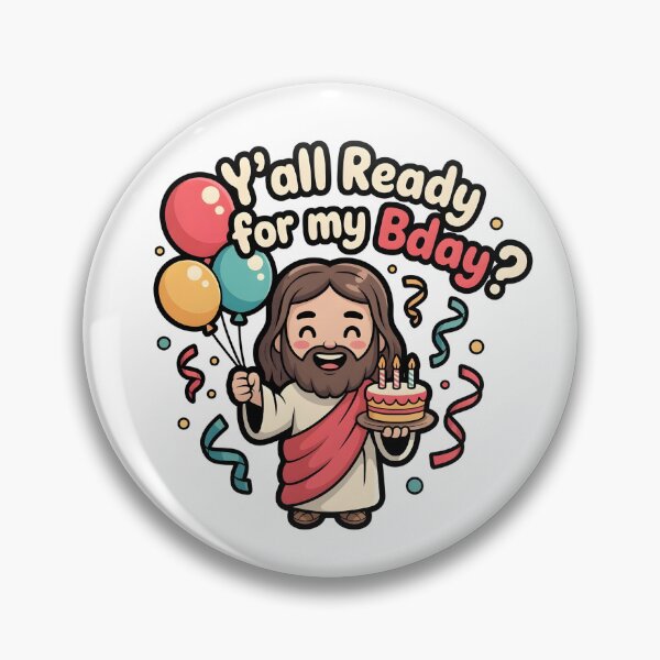 Item preview, Are You All Ready For My Birthday T-Shirt | Funny Jesus Party Hat Meme | Dank Christian Holiday Gift designed and sold by Pixie Bloom.