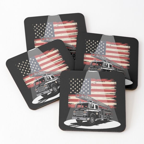 Item preview, Fireman American Flag Thin Red Line Firefighter designed and sold by brinbotty.
