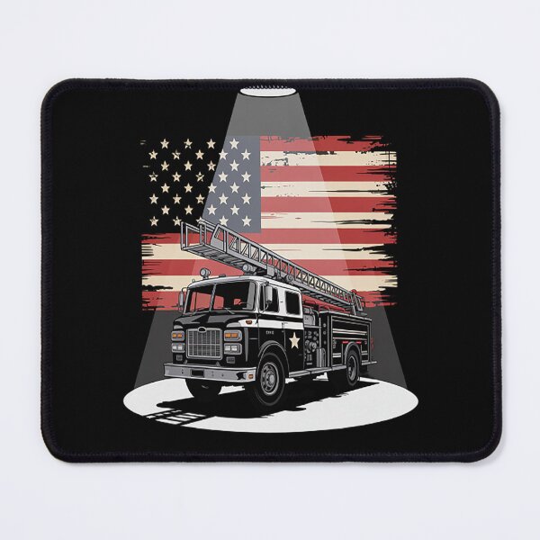 Item preview, Fireman American Flag Thin Red Line Firefighter designed and sold by brinbotty.