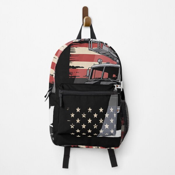 Item preview, Fireman American Flag Thin Red Line Firefighter designed and sold by brinbotty.