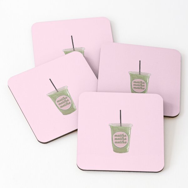 Item preview, Iced Matcha Latte Drink Pink Aesthetic designed and sold by meepmeep52.
