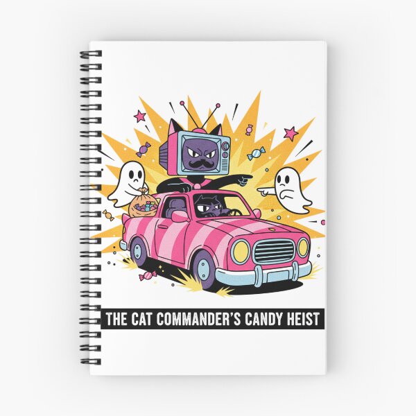 Item preview, The Cat Commander's Candy Heist Halloween Pink Truck designed and sold by Marbleroad.