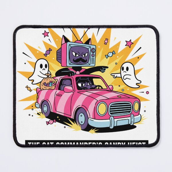 Item preview, The Cat Commander's Candy Heist Halloween Pink Truck designed and sold by Marbleroad.