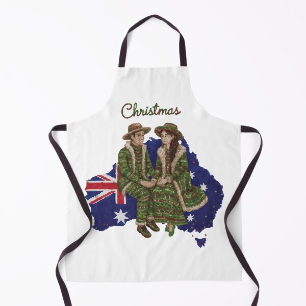 Item preview, Australian Christmas Couple – Festive Love designed and sold by LoveMatchShop.
