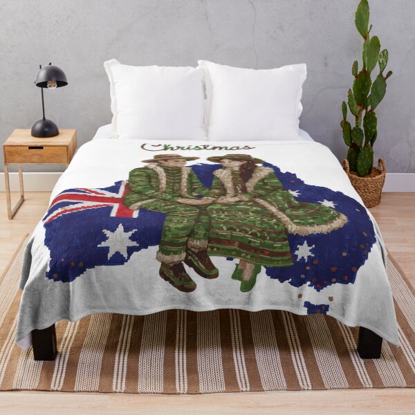 Item preview, Australian Christmas Couple – Festive Love designed and sold by LoveMatchShop.