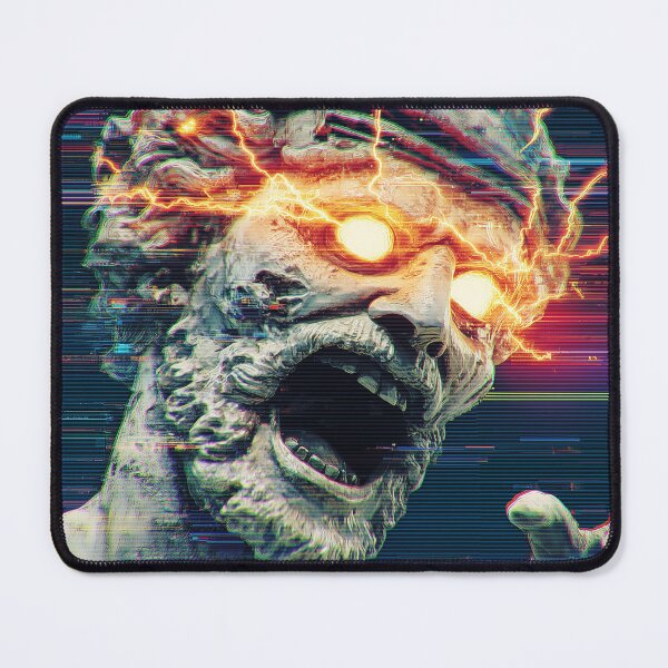Item preview, Glitched Stone God with Lightning Eyes designed and sold by t5uisiu.
