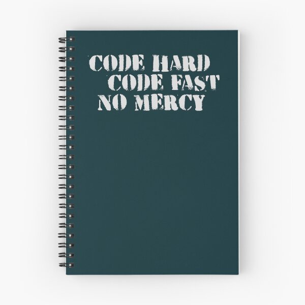 Item preview, Code hard, code fast, no mercy designed and sold by Insanity Driven Design.