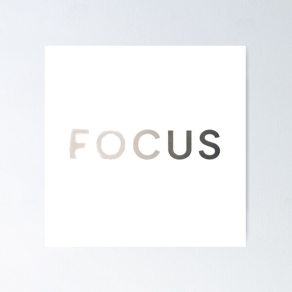 Item preview, Focus Blur to Sharp Minimalist Typography T-Shirt designed and sold by Craftitect.