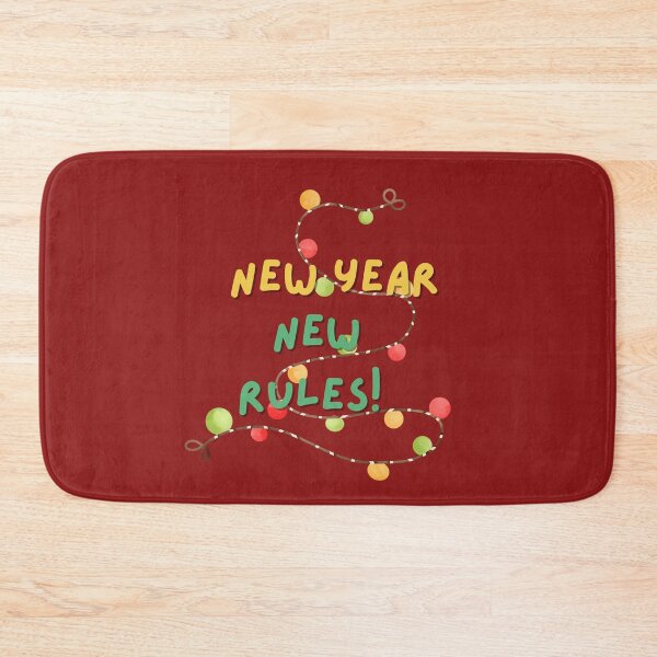 Item preview, New Year New Rules- Festive String Lights Quote designed and sold by SC-Shop-.