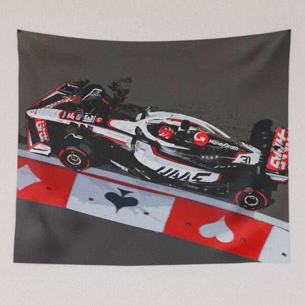 Item preview, Esteban Ocon racing in the 2025 Las Vegas Grand Prix watercolor designed and sold by Rodissimus1984.