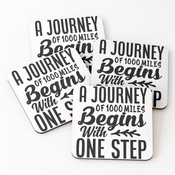 Item preview, A Journey of 1000 Miles Begins with a Single Step Apparel and Home Décor  designed and sold by Compass and a Camera.