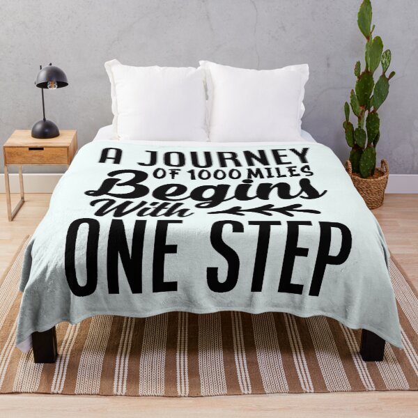 Item preview, A Journey of 1000 Miles Begins with a Single Step Apparel and Home Décor  designed and sold by Compass and a Camera.