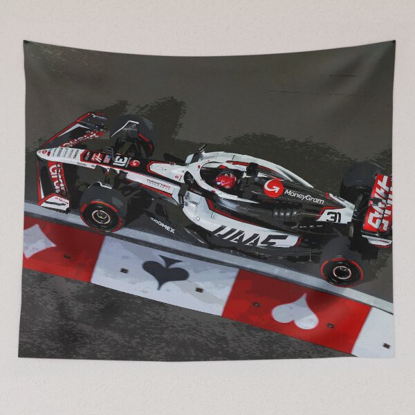 Item preview, Esteban Ocon racing in the 2025 Las Vegas Grand Prix abstract designed and sold by Rodissimus1984.