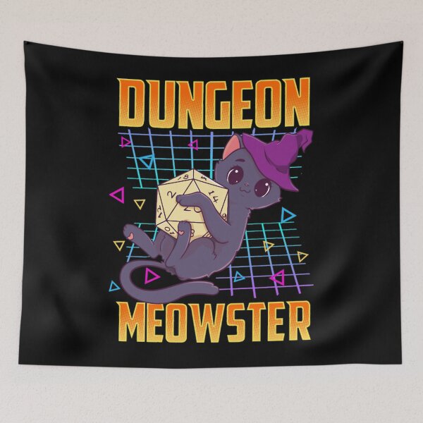 Item preview, Dungeon Meowster Tabletop Gamer Active  designed and sold by yanar810361.