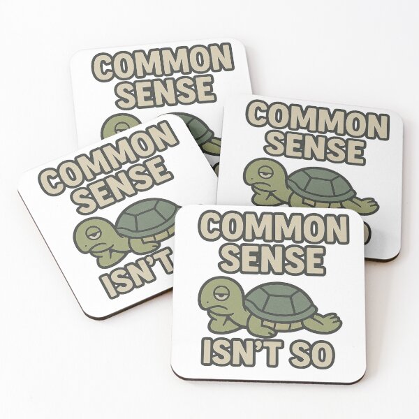Item preview, Common Sense Isn’t So – Funny Turtle Quote Design designed and sold by MOTAS FASHION .