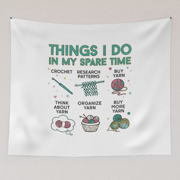 Item preview, Funny Crochet, Crafting Mom Gift designed and sold by DesignDenDo ⭐⭐⭐⭐⭐.