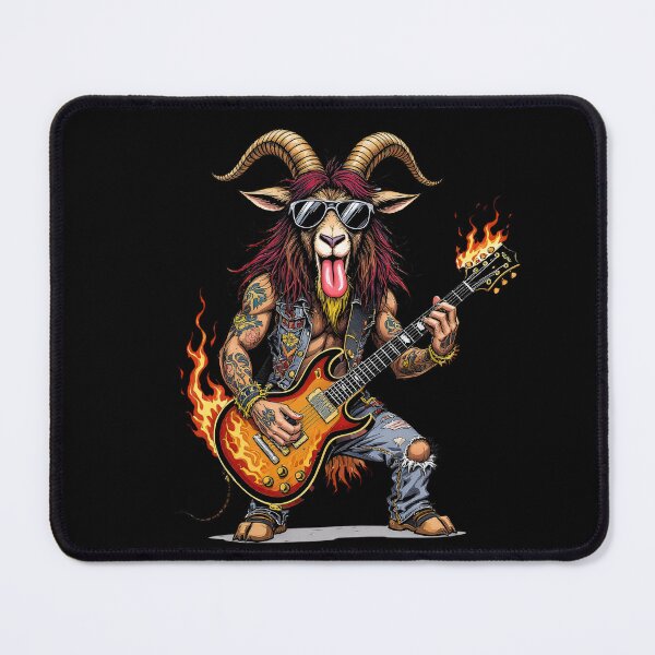 Item preview, Rock Guitar Goat | Mountain Rockstar designed and sold by ColorSplash123.